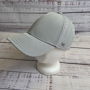 Melin A-Game Hydro Hat Men Grey Performance Snapback Water Resistant Curved Brim